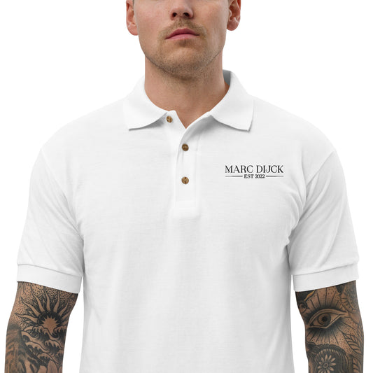 Polo Shirt White - Black logo