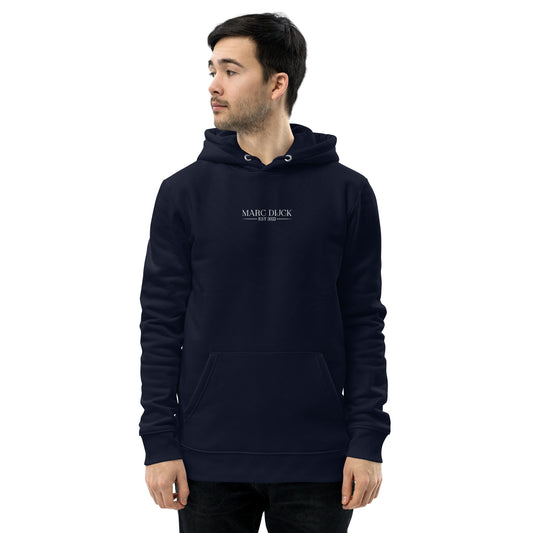 Hoodie Navy - White logo