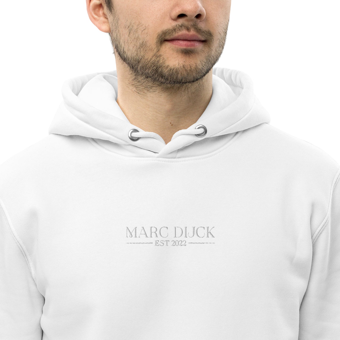 Hoodie White - White logo